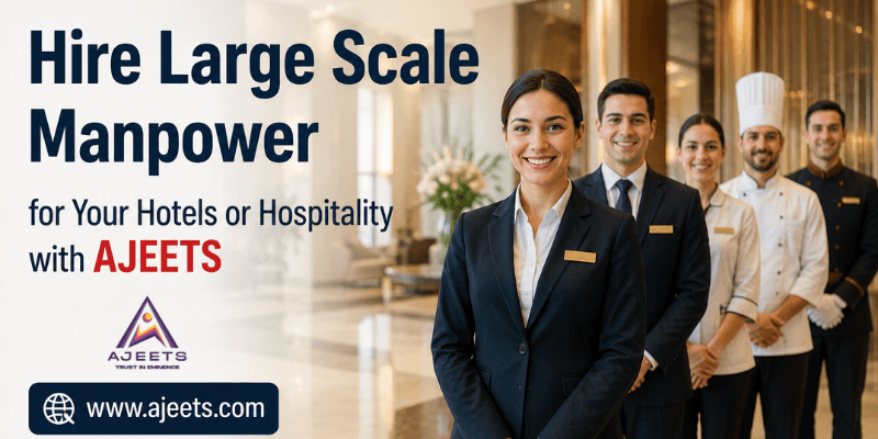Hire Large-Scale Manpower for Your Hotels & Hospitality Business with AJEETS